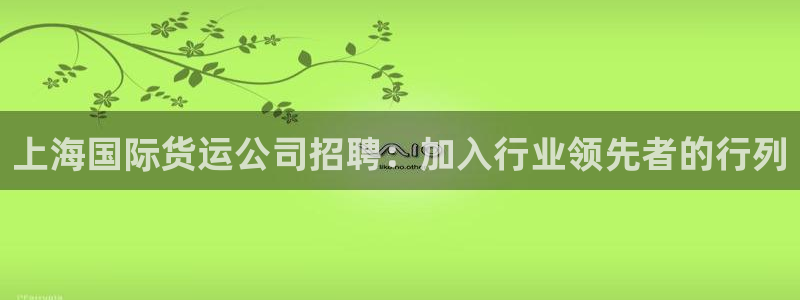 尊龙凯时ag旗舰厅试玩：上海国际货运公司招聘：加入行业领